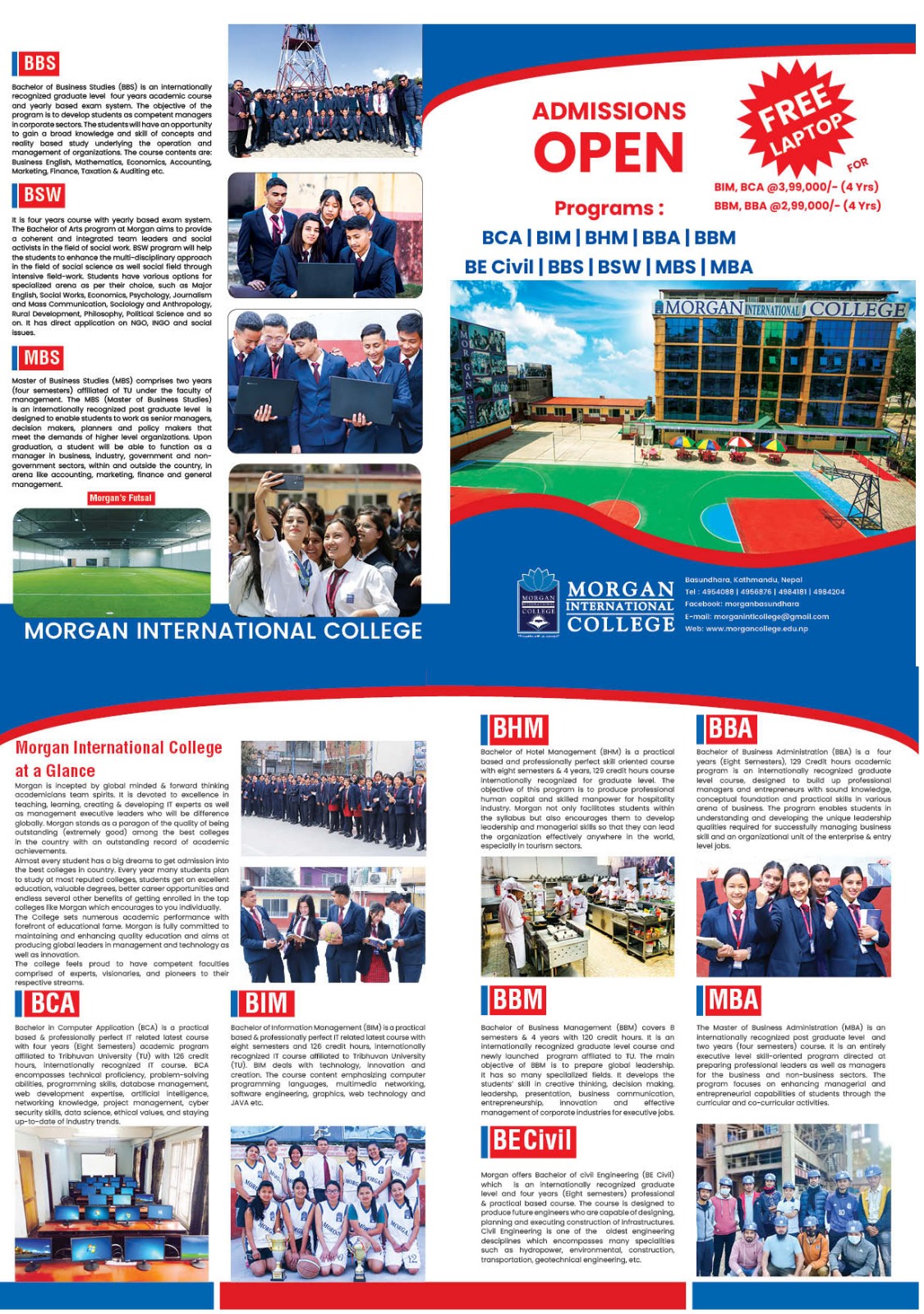 Morgan International College - Academic Programs